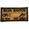 SERVIR EM SEGURANÇA Placa bordada - PRT ARMY - 6 x 3cm coyote