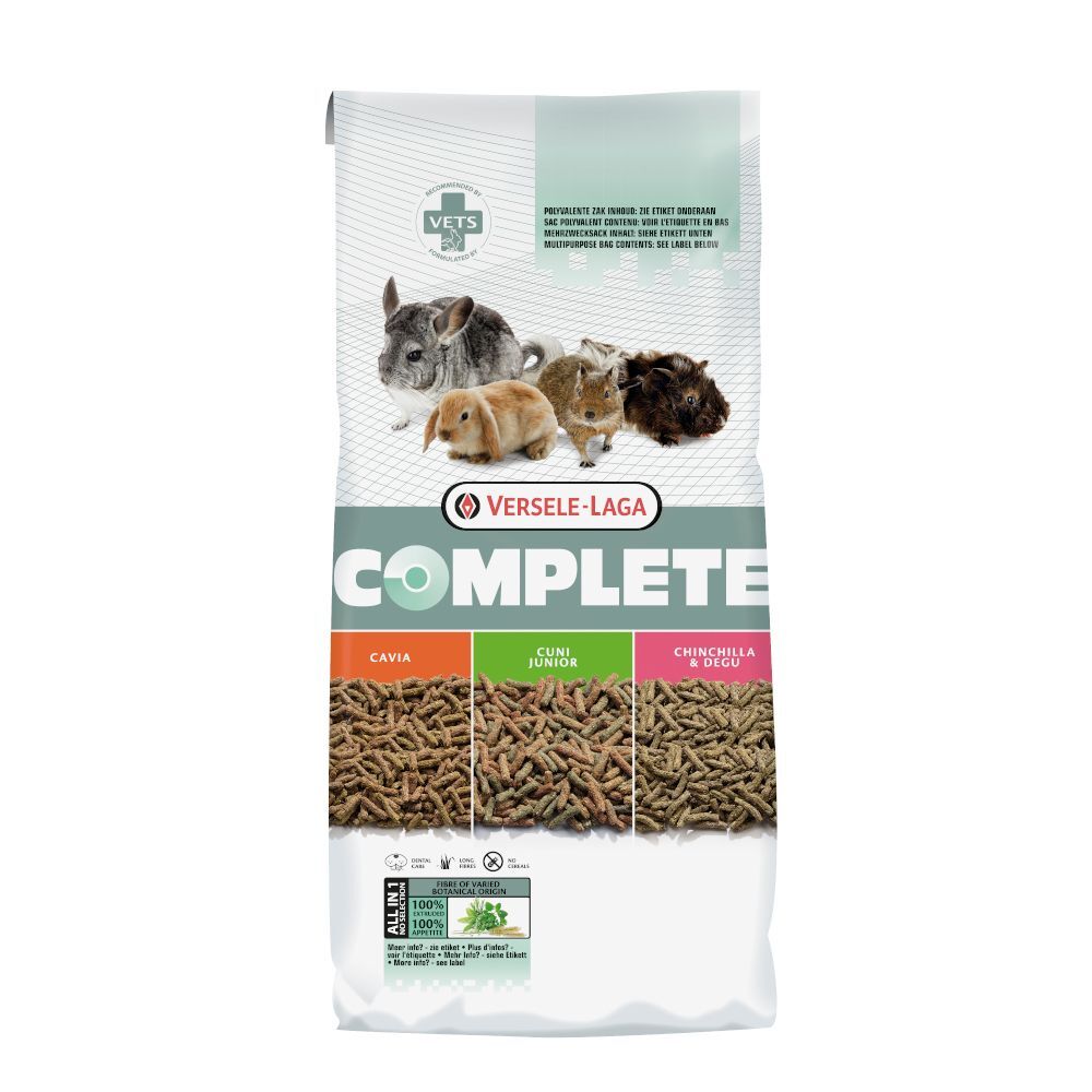 Versele Laga Versele-Laga Complete para chinchilas e degús - Pack económico: 2 x 8 kg