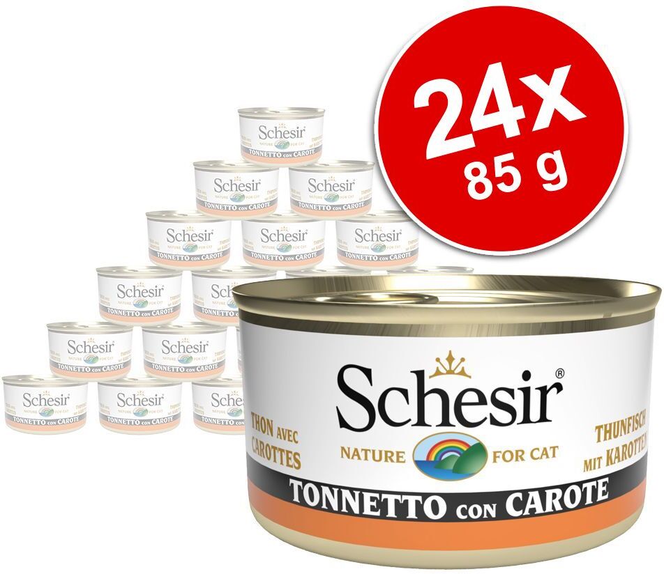 Schesir Atum em gelatina 24 x 85 g - Pack económico - Atum amarelo