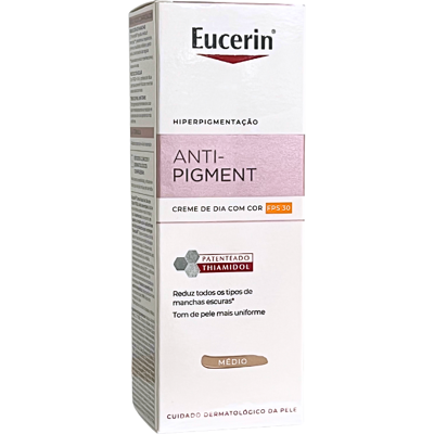 Eucerin Anti-Pigment Creme de Dia com Cor Médio FPS30 50ml Eucerin Anti-Pigment Creme de Dia com Cor Médio FPS30 50ml
