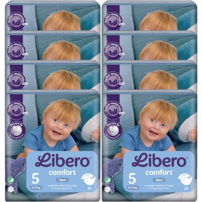 Libero Comfort 5 22 Fraldas Pack 8 unidades Libero Comfort 5 22 Fraldas Pack 8 unidades