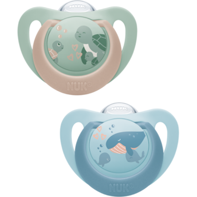 Nuk First Choice Chupeta 6-18m Tartaruga/Baleia 2 unidades Nuk First Choice Chupeta 6-18m Tartaruga/Baleia 2 unidades