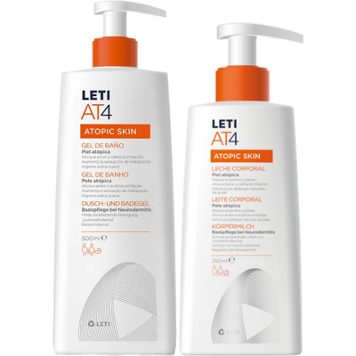 LetiAT4 Gel de Banho + Leite Corporal Pack LetiAT4 Gel de Banho + Leite Corporal Pack