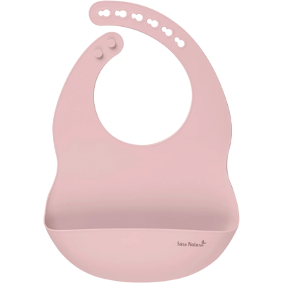 Saro Babete de Silicone Rosa Saro Babete de Silicone Rosa
