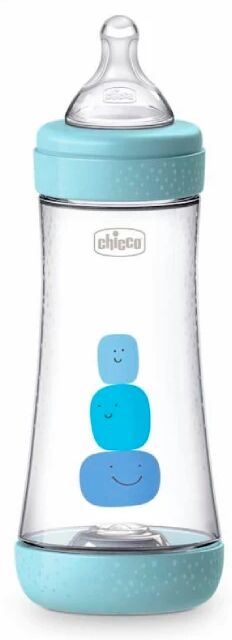 Chicco Biberão Perfect5 Fluxo Rápido 4m+ 300ml Azul