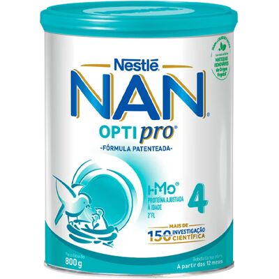 Nestlé NAN OptiPro 4 Leite Crescimento 24m+ 800g Nestlé NAN OptiPro 4 Leite Crescimento 24m+ 800g