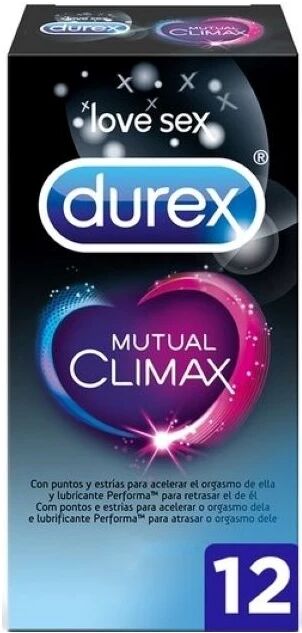 Durex Mutual Climax Preservativos 12unidades