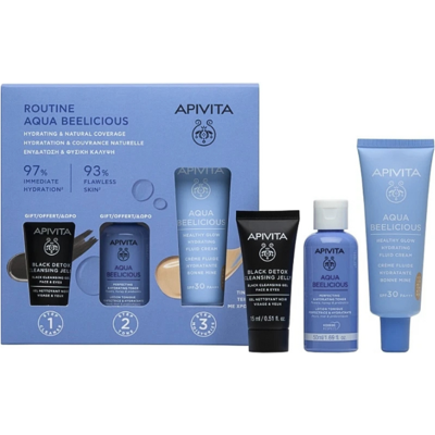 Conjunto de cuidados Apivita Aqua Beelicious SPF30 Conjunto de cuidados Apivita Aqua Beelicious SPF30