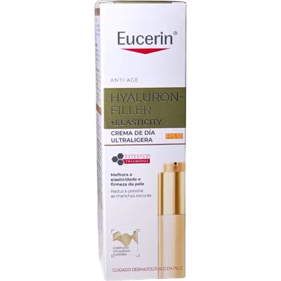 Eucerin Hyaluron-Filler + Elasticity Creme Dia Ultraligeiro FPS50 50ml Eucerin Hyaluron-Filler + Elasticity Creme Dia Ultraligeiro FPS50 50ml