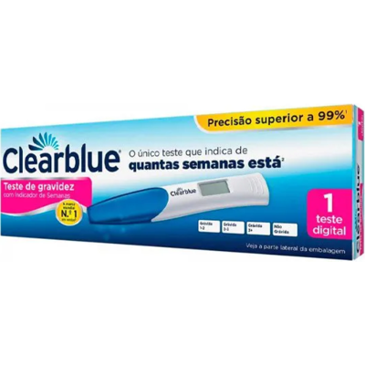 Teste de gravidez digital Clearblue - Indicador de semanas Teste de gravidez digital Clearblue - Indicador de semanas