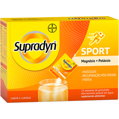 Supradyn Sport Magnésio e Potássio 24 Saquetas Supradyn Sport Magnésio e Potássio 24 Saquetas