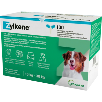 Vetoquinol Zylkene 225mg Suplemento para Animais - Apoio ao Estresse Vetoquinol Zylkene 225mg Suplemento para Animais - Apoio ao Estresse