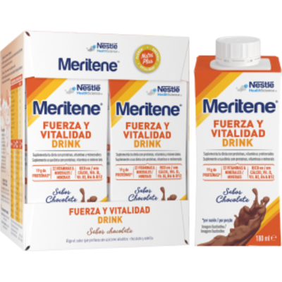 Nestle Meritene Força e Vitalidade Drink Chocolate 4x180ml Nestle Meritene Força e Vitalidade Drink Chocolate 4x180ml