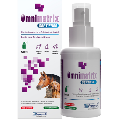 Hifarmax Omnimatrix Septifree Spray - Cura rápida de feridas - Spray Hifarmax Omnimatrix Septifree Spray - Cura rápida de feridas - Spray