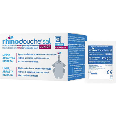 Rhinomer RhinoShower Junior Sal 40 saquetas 2,5 g Rhinomer RhinoShower Junior Sal 40 saquetas 2,5 g