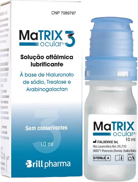 Brill Pharma Matrix Ocular 3 Solução Oftálmica 10ml