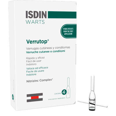 Ampolas Verrutop Isdin - Tratamento de Verrugas Ampolas Verrutop Isdin - Tratamento de Verrugas