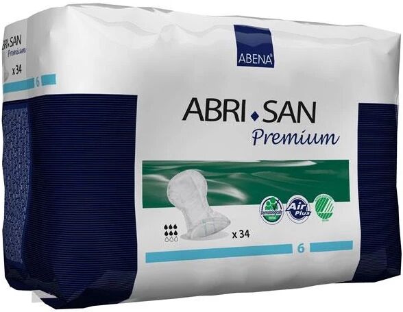 Abena Penso Anatómico Abri-San Premium 6 30x63cm 34unid.