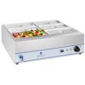 Royal Catering Banho-maria - 2000 W - 6 recipientes GN 1/3 - com torneira RCBM-6W-2000