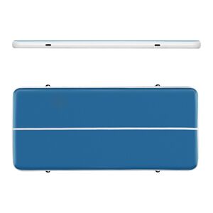 Gymrex Tapete de ginástica inflável - Airtrack - 300 x 200 x 20 cm - azul-branco GR-ATM8