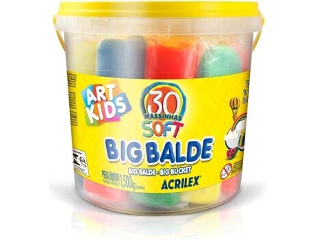 Acrilex Plasticina Art Kids Soft Balde (Idade Mínima: 3 anos)