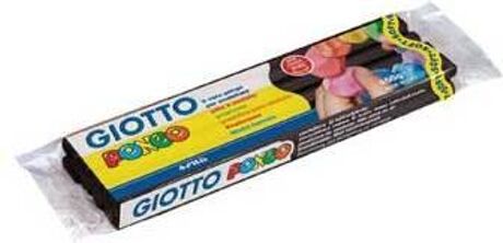 Giotto Plasticina Pongo Soft Preto (450 g)