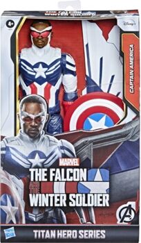 Avengers Figura de Ação The Falcon Captain America Marvel Titan Hero Series (Idade Mínima: 4 anos)