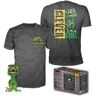 Funko Pop & Tee Jurassic Park Clever Raptor e Camisola Tamanho XL