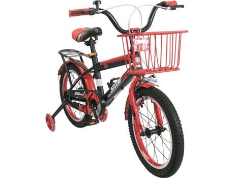 Airel Bicicleta com Cesto (Idade Minima: 4 anos - 16'' - Vermelho, Preto)