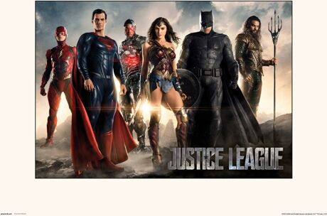 Dc Comics Print 30X40 Cm Justice League Movie All Characters