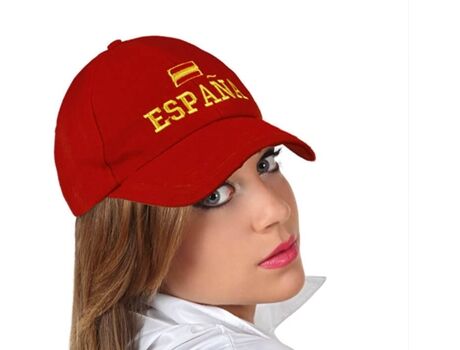 Disfrazzes Chapéu Vermelho Com Bandeira De Espanha (Tam: Tamanho Único)