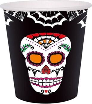 Disfrazzes Copos do Dia dos Mortos (255 ml - Halloween)