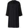 Elkuaie Vestido de Formatura Preto Unissex Fosco para O Ensino Médio Roupões de Coro para Igreja Roupões de Juiz Fantasia de Halloween