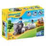 Playmobil 1.2.3: Meu trem de animais - 70177 (Idade Mínima: 18 meses - 9 peças)