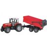 Bruder Trator de Brincar Massey Ferguson 7480 com atrelado (Idade Mínima: 3 - Transportes)