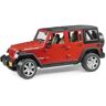 Bruder Jipe de Brincar Jeep Wrangler Unlimited Rubicon Vermelho (Idade Mínima: 3 - Transportes)