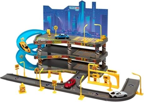 Cb Toys Pista Estacionamento de 2 níveis com 4 carros Speed & Go (60x31x30 cm - 3 anos)