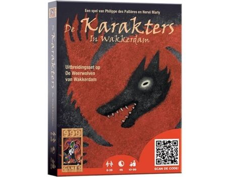 999 Games Expansão Jogo de Tabuleiro De Weerwolven van Wakkerdam: Karakters (Idade Mínima: 10 - Holandês)