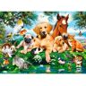 Castorland Puzzle Colegas Animais no Verão 200 Peças