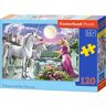 Castorland Puzzle Princess and her Unicorns (120 Peças)