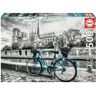 Educa Puzzle 500 B&W Bicicleta junto a Notre-Dame (Idade Mínima: 12 Anos - 500 Peças)