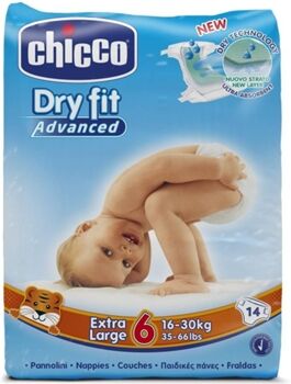 Chicco Fraldas Dry Fit Advanced 6 (14 Unidades)