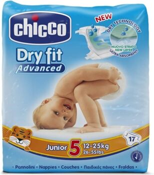 Chicco Fraldas Dry Fit Advanced 6 (17 Unidades)