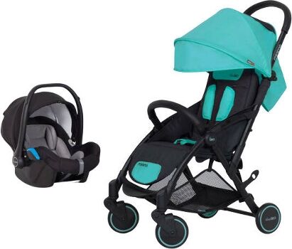 Easygo Carrinho de Bebé Individual Minima + Starter 0+ Isofix Ready Malachite