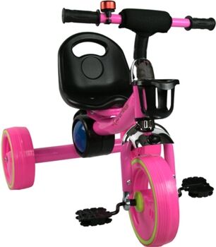 Airel Bicicleta com assento e som - de equilíbrio Rosa