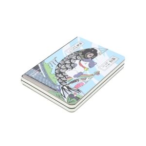 S/marca Caderno de Composição Cadernos de Faculdade Assuntos Diário Capa Impressa de Desenho Animado Japonês Papel Grosso 224 Páginas Pêssego