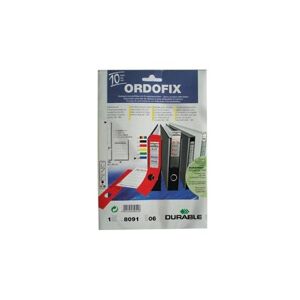 Durable Porta Etiqueta Azul para Dossiers 40x390 mm Pack 10 Unidades