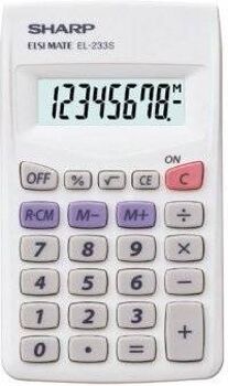 Sharp Calculadora Básica EL-233S Branco (8 dígitos)