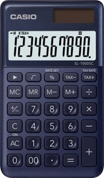 Casio Calculadora Básica SL-1000SC-NY Navy (10 dígitos)