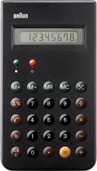 Braun Calculadora Básica BNE001BK Preto (8 dígitos)